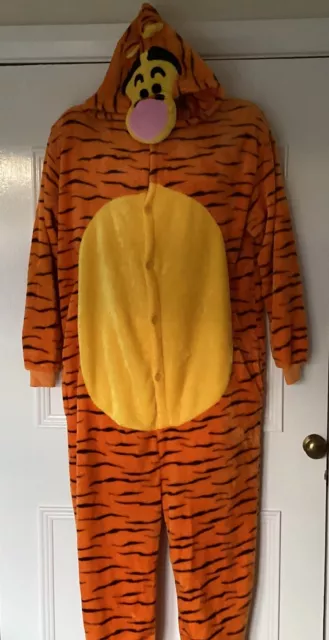 Tigger Costume Size M Adult Winnie The Pooh Character Fancy Dress Unisex