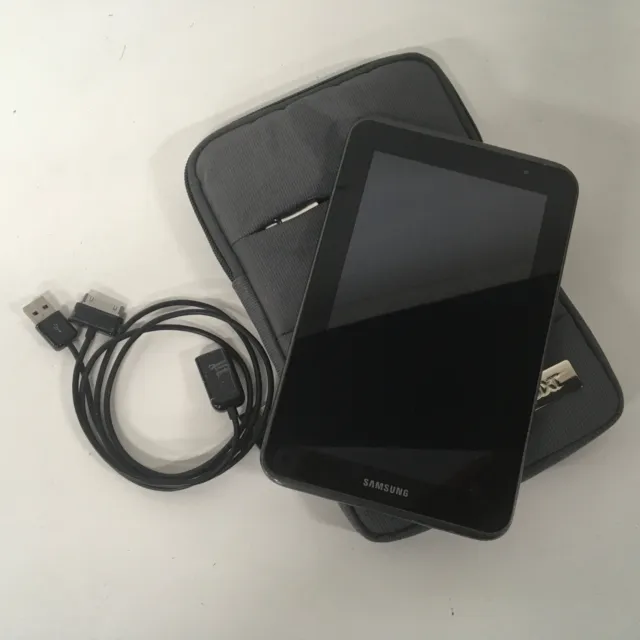 WORKING Samsung Galaxy Tab 7.0 2 With Sleeve and Chargers (9) #452