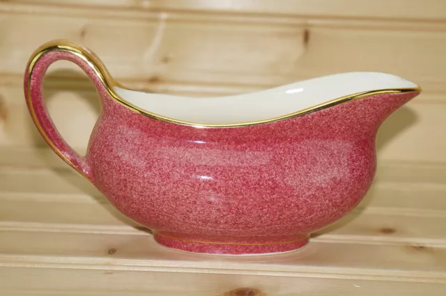 Royal Winton Grimwades Pink Mottled- Gravy Boat or Sauce Bowl, 7¼" x 3½" x 2¾"