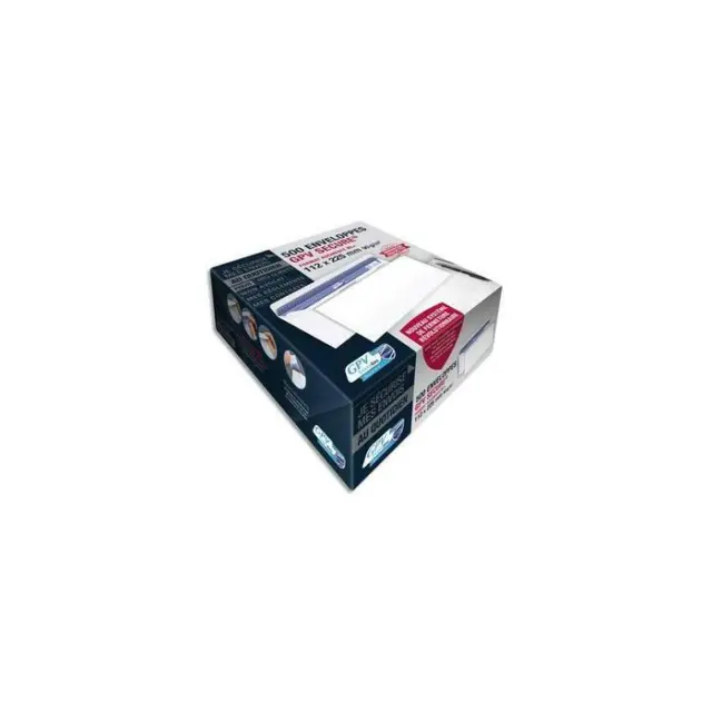 [Ref:5054] GPV Boîte de 500 enveloppes blanches DL+ 112x225 90 g/m² Secure®