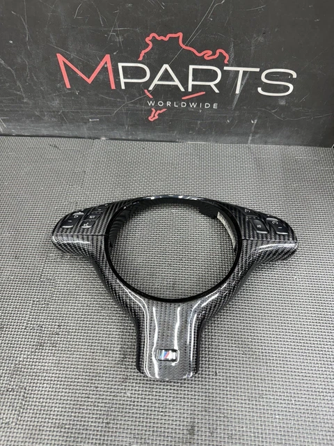 BMW E46 M3 01-06 OHC Carbon Fiber Steering Wheel Upper Lower Trim Bundle