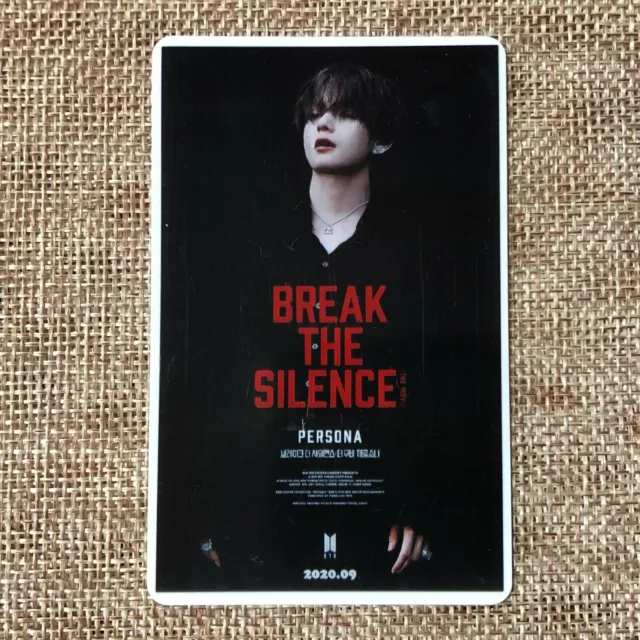 BTS V #2 [ Break The Silence Movie Official Ticket Photocard Photo ] New /+GFT