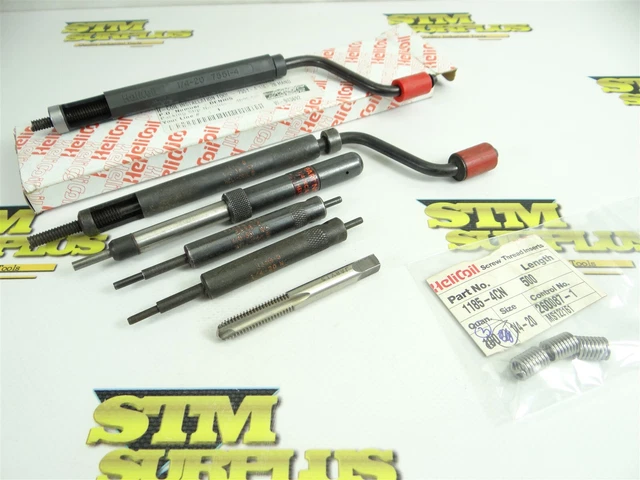 Lot Of New & Used Helicoil Assorted Tools Tap & Inserts 1/4"-20