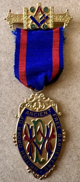 1935 MASONIC JEWEL British Order of Ancient Free Gardeners South Esk Scotland