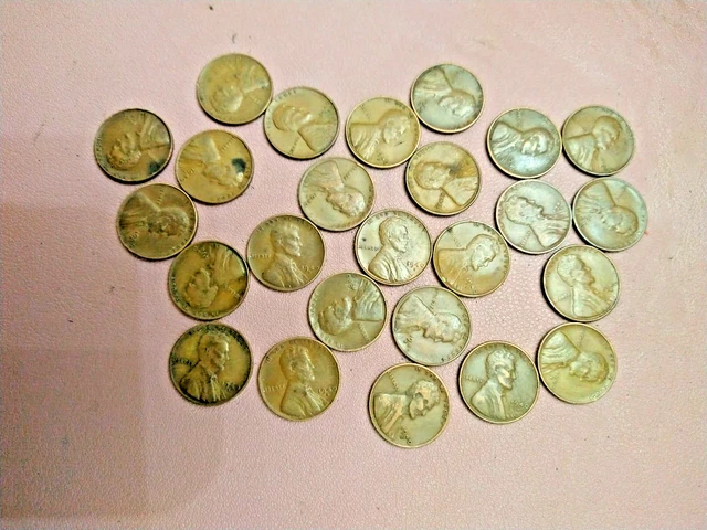 1940 S Lincoln Wheat Cent / Penny     Roll of 25  Coins Lot 50-500