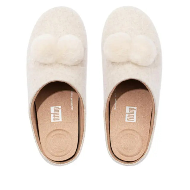 FitFlop Chrissie Pompom Slippers Women's CHOOSE SIZE & COLOR new