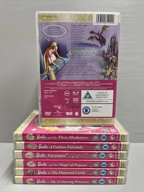 BARBIE CLASSIC MOVIE Collection - 7x DVD Bundle - Region 2&4 EUR 41,14