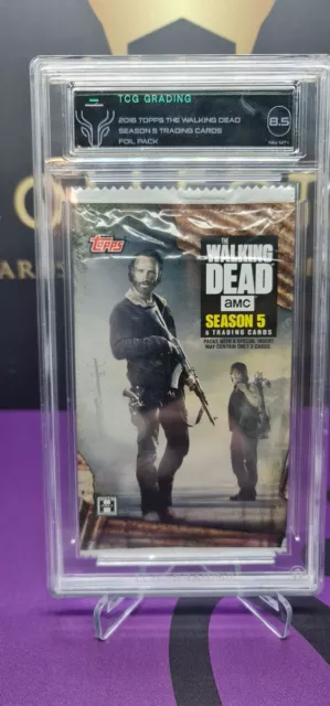 Graded Tcg 8.5 - The Walking Dead Season 5 Factory Sealed Brand New Booster Pack