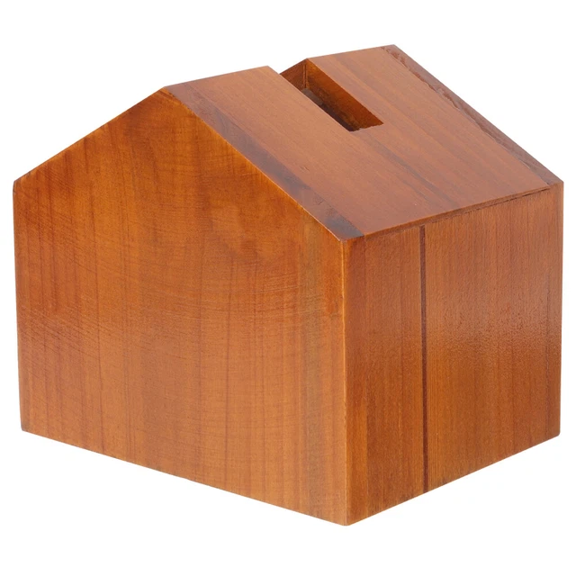 Caja de almacenamiento decorativa soporte para cajas de pañuelos faciales maderas