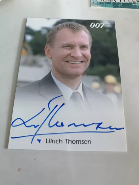 Ulrich Thomsen James Bond autograph card Rittenhouse Full bleed