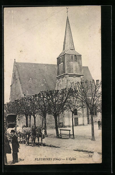 CPA Fleurines, L´Eglise