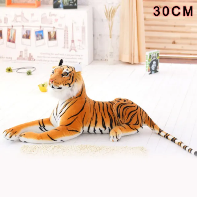 30CM Large Giant Wild Animal Tiger Teddy Leopard Soft Plush Stuffed Toy 2
