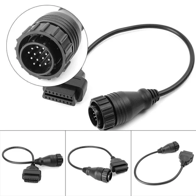 Fit BENZ 14-Pin Car Interface to 16Pin OBD OBDII Diagnostic Tool Adapter Cable