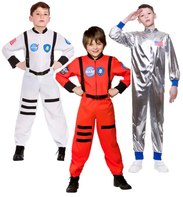 ASTRONAUT COSTUME BAMBINI Spazio Abito Occupazioni Costume da Bambini  Astronauta EUR 34,60 - PicClick IT