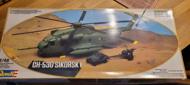 Revell CH-53G Sikorsky 1/48 OVP Mit Jeep und 105mm Howitzer