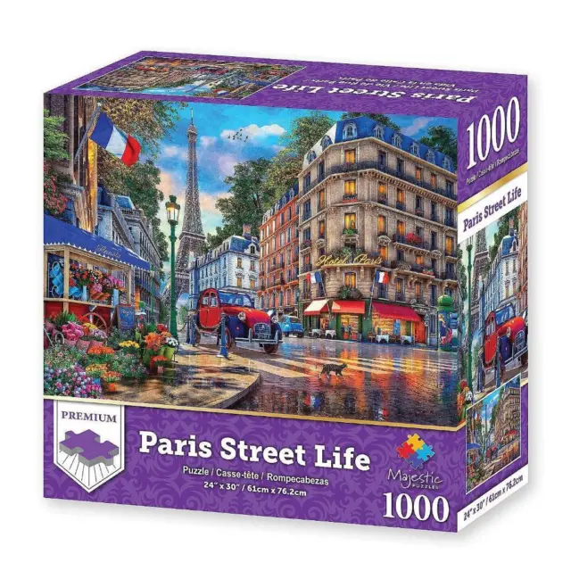 Majestic brand jigsaw puzzle;  Paris Street Life;  1000 pcs