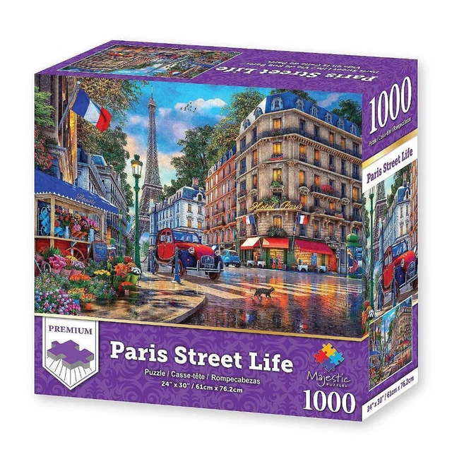 Majestic brand jigsaw puzzle;  Paris Street Life;  1000 pcs