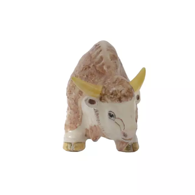 Basil Matthews Figurine Bison Art Pottery Mid Century Design Large L20cm 3