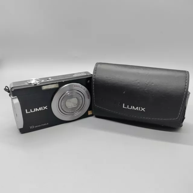 Panasonic Lumix DMC-FX500 10.0MP Compact Digital Camera Black Tested