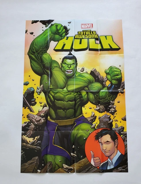 Marvel Comics Totally Awesome Hulk 2015 Poster Comic Shop Promo New 36" x 24"