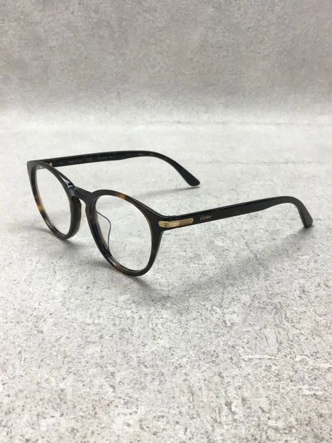 CARTIER Eyeglasses Frame Tortoise Brown Plastic Wellington 150 Glasses w/ Case CARTIER Eyeglasses Frame Tortoise Brown Plastic Wellington 150 Glasses w/ Case