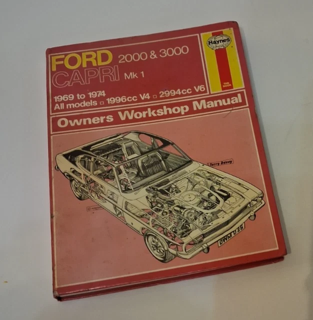 FORD CAPRI MK1 2000 3000 1969-74 Owners Repair Manual £8.66 - PicClick UK