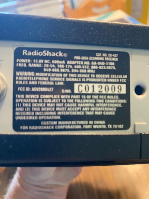 CARICABATTERIE AUTO Per Radio Shack PRO-106 PRO-164 Scanner - Foto 9