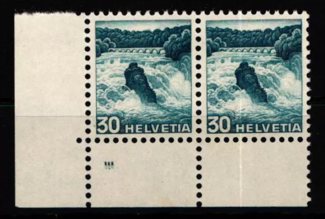 Schweiz 504 postfrisch Paar als Eckrand mit Formnummer #KR434