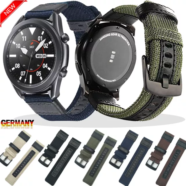 Nylon Armband Samsung Gear S3 Galaxy Watch 3 Frontier Classic 46mm/Huawei GT GT2