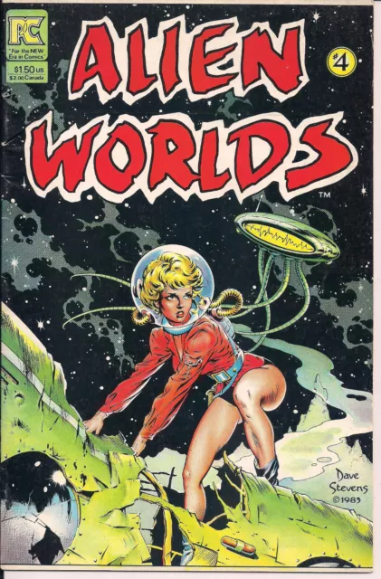 Alien Worlds 4 Pacific Comics 1983 Dave Stevens Cover Art