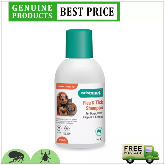 Aristopet Flea & Tick 125 Ml Shampoo For Dogs And Cats