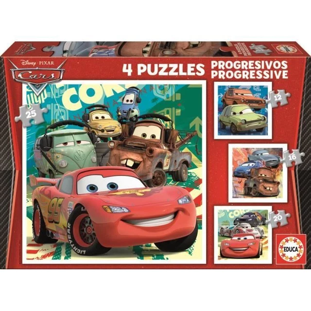 PUZZLE PROGRESSIF CARS - Gareon et Fille - A partir de 3 ans - Dessins ...