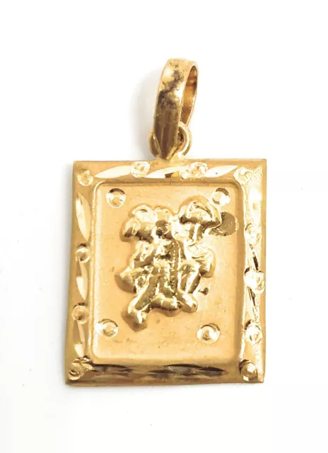 22 K 916 Solid Gold Hanuman Ji Pendent Beautiful Light Weight Handmade Pendent