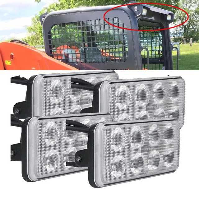 V0511-53510 Flood LED Headlight for Kubota Skid Steer SVL90,SVL90-2,SVL90-2C