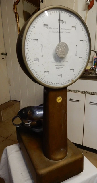 alte Neigungswaage Teewaage  ?  bis 3 kg Bizerba August Sauter Ebingen /Württ.