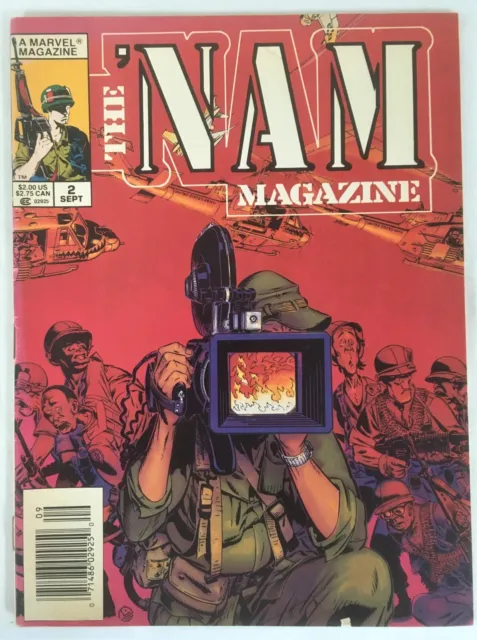 The ' NAM Magazine # 2 Sept 1988 Vol. 1 Marvel War Comic Book FN/VF 7.0 Grade