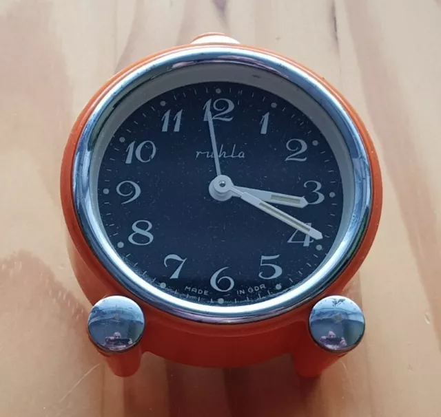DDR ruhla Wecker (Orange)
