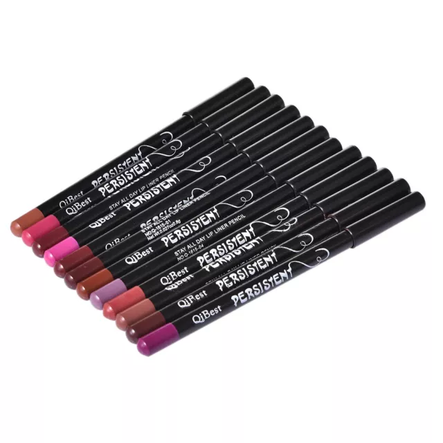 12 Colours Set True Makeup Lip Liner Pencil Cosmetic Lip Pen Lipliners FashionOp