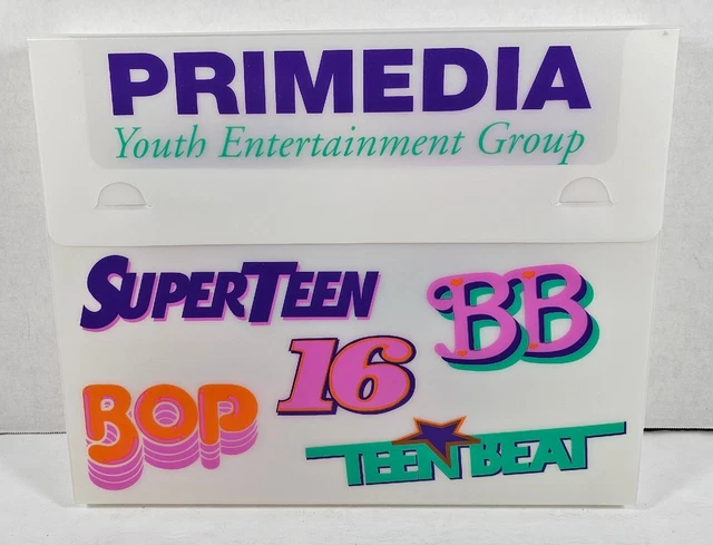 Vintage Primedia Plastic Magazine Holder Bop Teenbeat 16 Tigerbeat Teen Machine