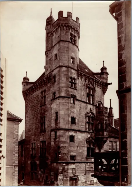 France, Luxeuil-les-Bains, maison carrée Vintage print, tirage d&#039;époque,