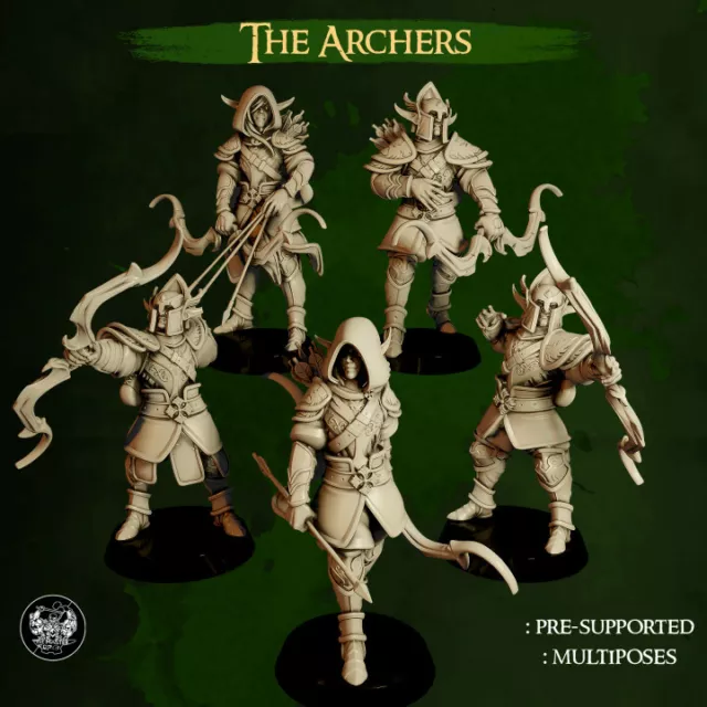 x10 Archers Elfes Compatibles Hauts-Elfes Warhammer T9A Old World KOW