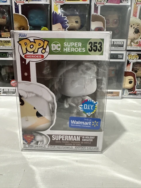 Funko Pop! DC Super Heroes Superman In Holiday Sweater #353 D.I.Y. Walmart