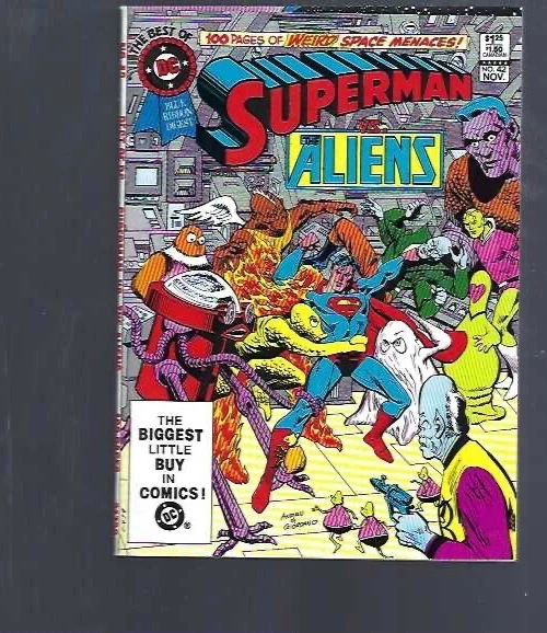 Best Of Dc Blue Ribbon Digest 42 - Superman Vs Aliens   - Nm- 9.2 - Dc