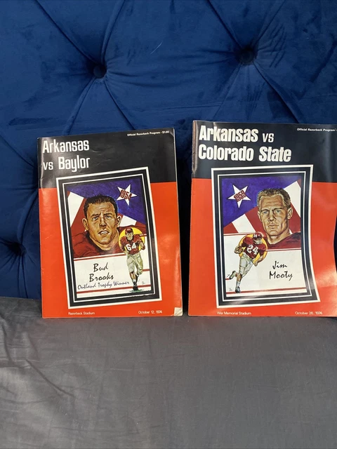 1974 Colorado State At Arkansas College Football Program Arkansas Vs Baylor