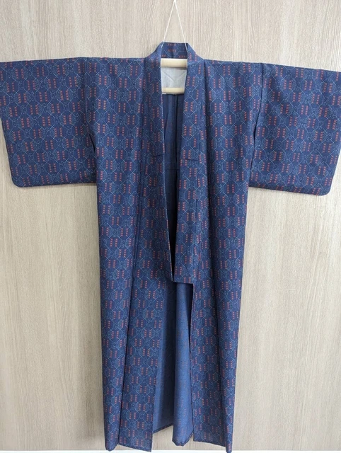Japanese Kyoto  Kimono yukata Height62.99inchWidth23.62inch Blue used