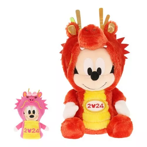 DISNEY PLUSH MICKEY Mouse 2024 Zodiac Dragon Stuffed Toy Tokyo