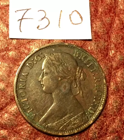 Queen Victoria  Bun Head Farthing 1865  - Job  Lot 7310