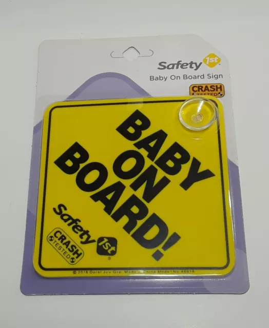 Safety 1st Baby On Board Vehicle Sign BRAND NEW