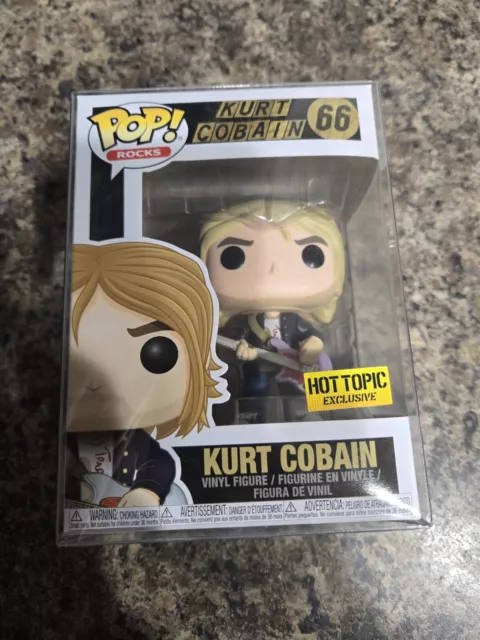 Funko Pop! Rocks Nirvana Kurt Cobain #66 Hot Topic Exclusive *SHIPS NOW*