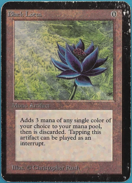 Black Lotus Alpha HEAVILY PLD (Reserved List MTG Magic Card) (318394) ABUGames